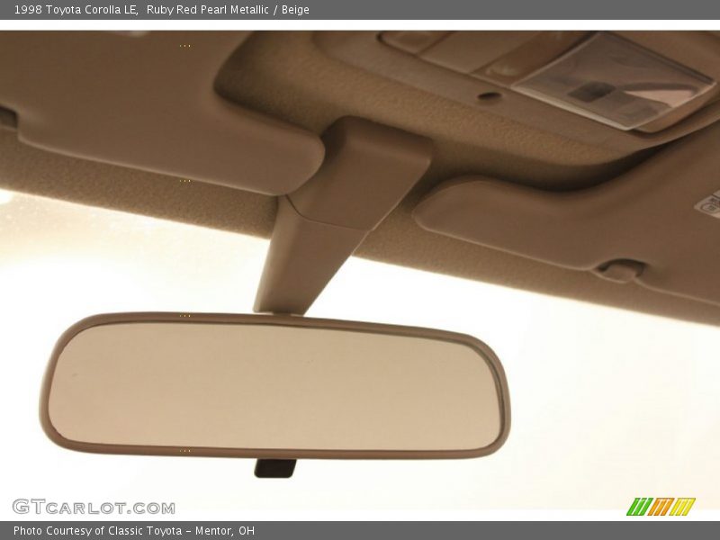 Ruby Red Pearl Metallic / Beige 1998 Toyota Corolla LE