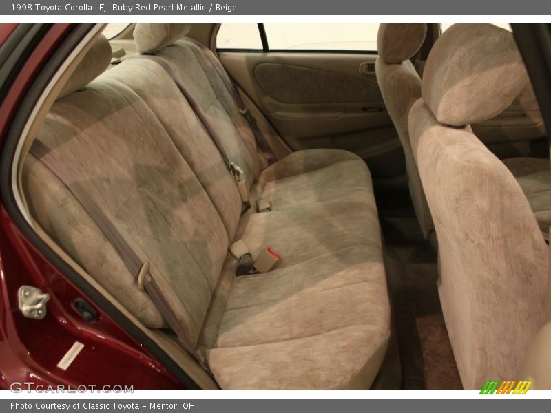 Ruby Red Pearl Metallic / Beige 1998 Toyota Corolla LE