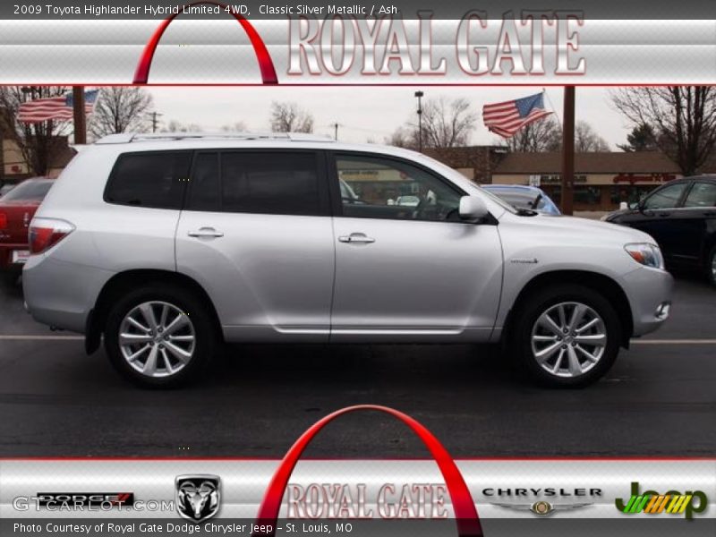 Classic Silver Metallic / Ash 2009 Toyota Highlander Hybrid Limited 4WD