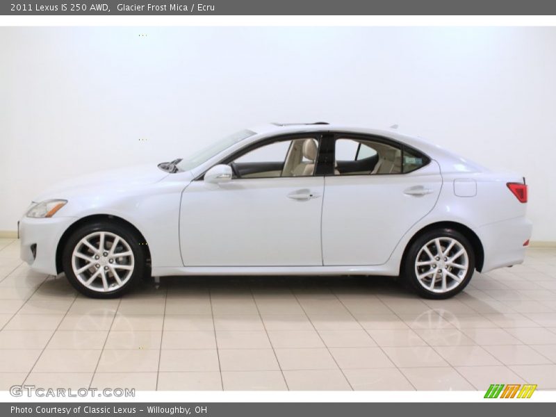 Glacier Frost Mica / Ecru 2011 Lexus IS 250 AWD
