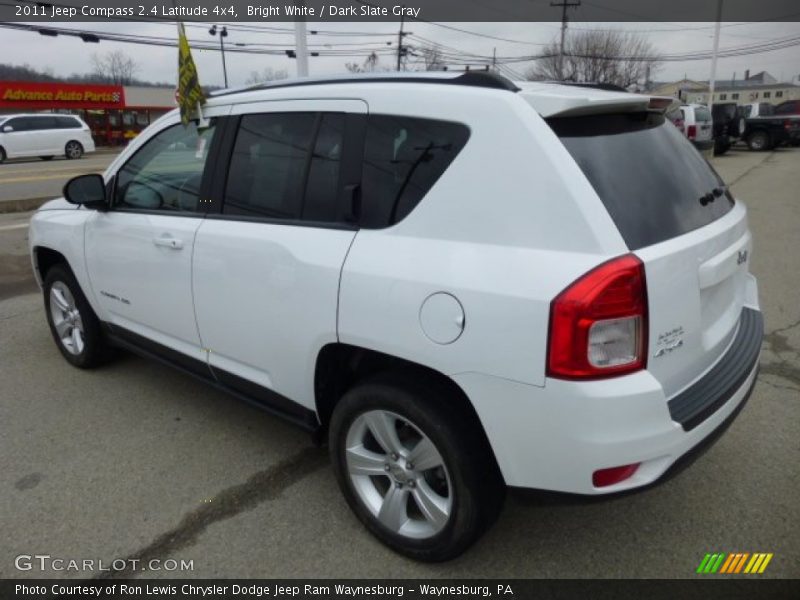 Bright White / Dark Slate Gray 2011 Jeep Compass 2.4 Latitude 4x4
