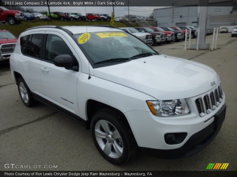 Bright White / Dark Slate Gray 2011 Jeep Compass 2.4 Latitude 4x4