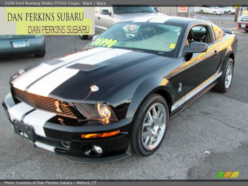 Black / Black 2008 Ford Mustang Shelby GT500 Coupe