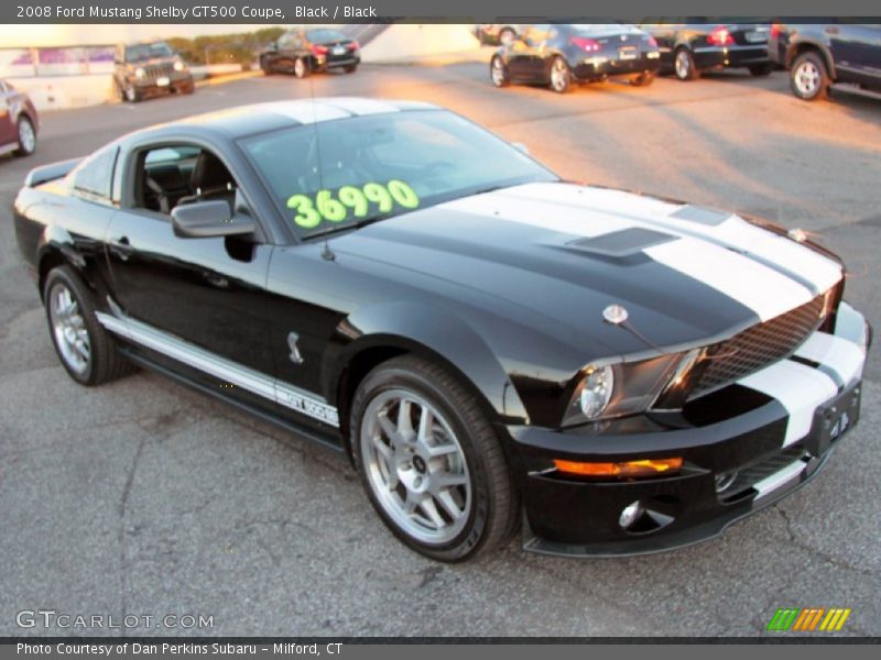 Black / Black 2008 Ford Mustang Shelby GT500 Coupe