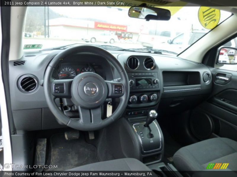 Bright White / Dark Slate Gray 2011 Jeep Compass 2.4 Latitude 4x4
