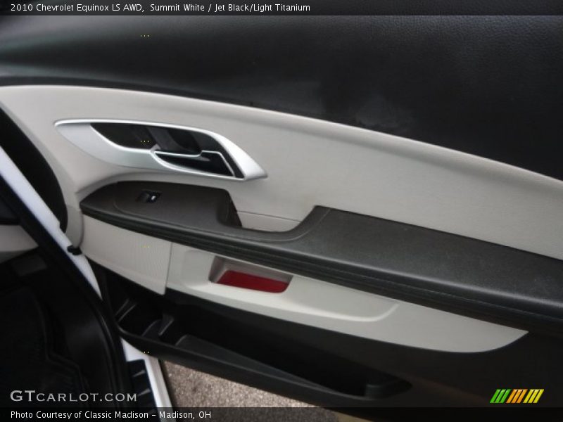 Summit White / Jet Black/Light Titanium 2010 Chevrolet Equinox LS AWD