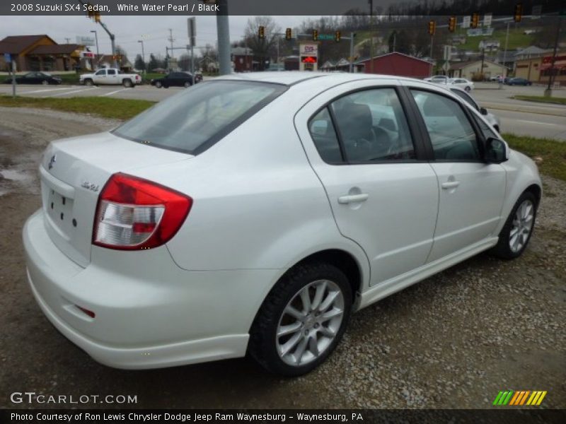 White Water Pearl / Black 2008 Suzuki SX4 Sedan
