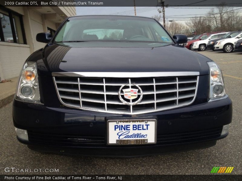 Blue Chip / Titanium/Dark Titanium 2009 Cadillac DTS