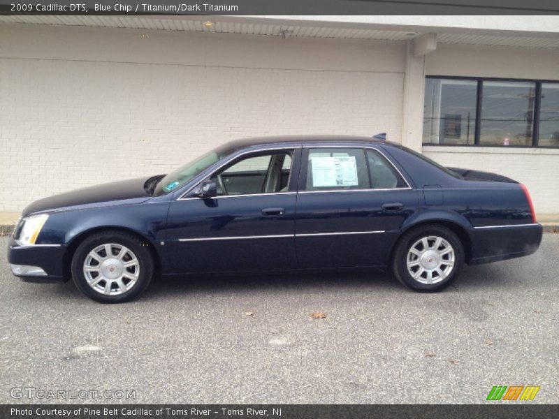 Blue Chip / Titanium/Dark Titanium 2009 Cadillac DTS