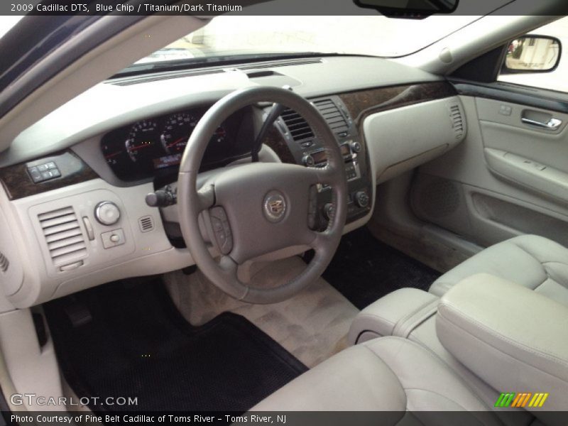 Blue Chip / Titanium/Dark Titanium 2009 Cadillac DTS