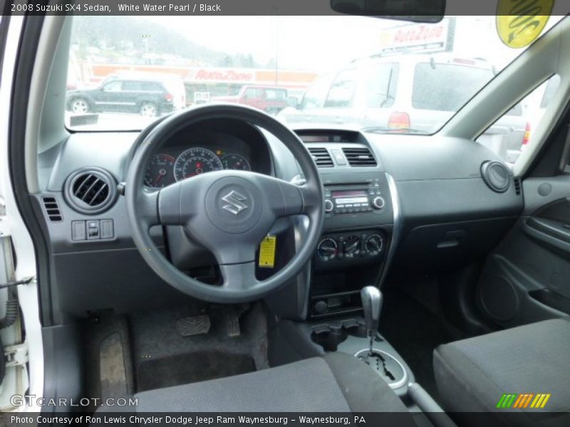 White Water Pearl / Black 2008 Suzuki SX4 Sedan