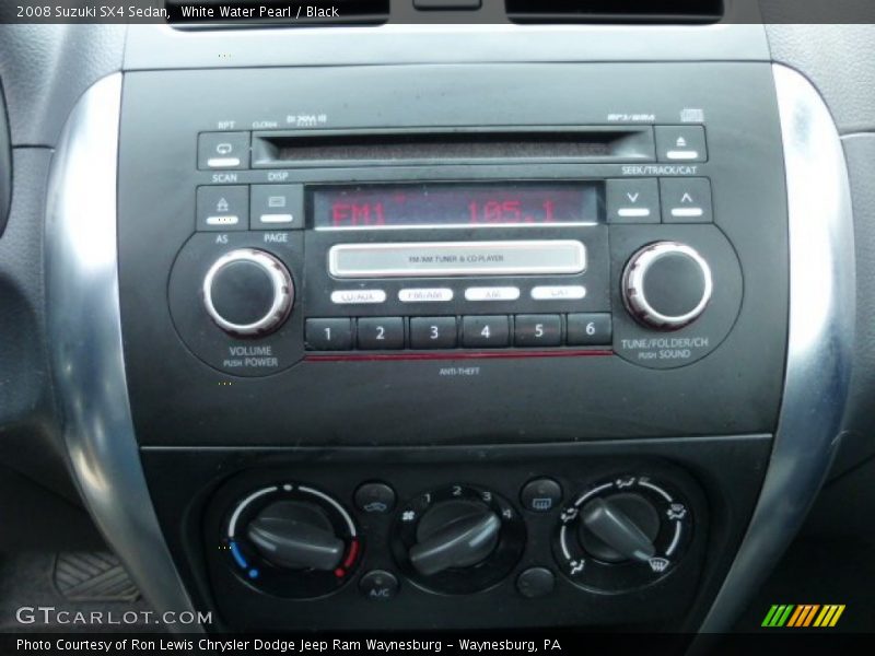 White Water Pearl / Black 2008 Suzuki SX4 Sedan