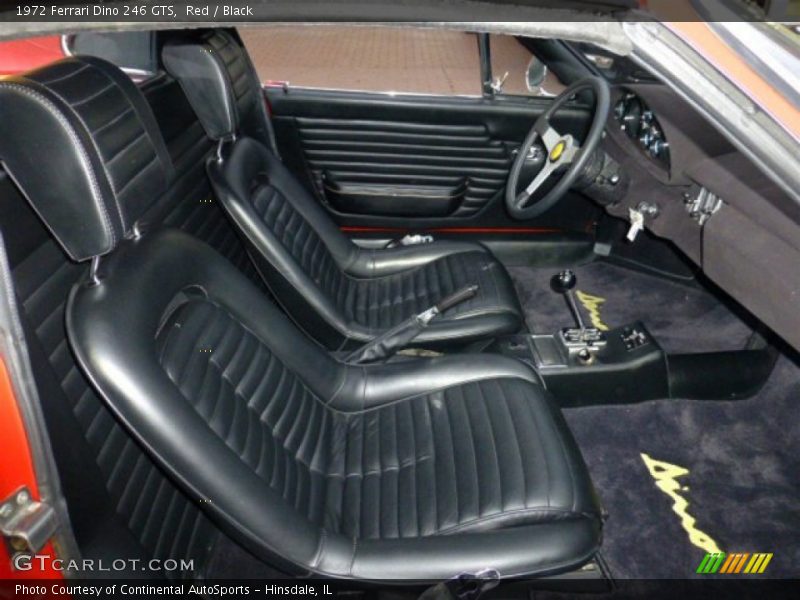  1972 Dino 246 GTS Black Interior