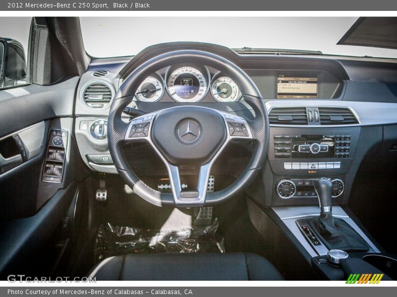 Black / Black 2012 Mercedes-Benz C 250 Sport