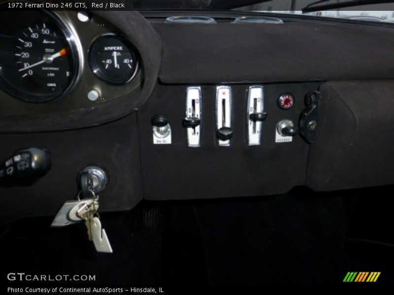 Controls of 1972 Dino 246 GTS