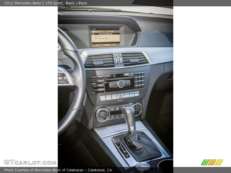 Black / Black 2012 Mercedes-Benz C 250 Sport