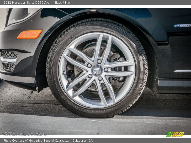 Black / Black 2012 Mercedes-Benz C 250 Sport