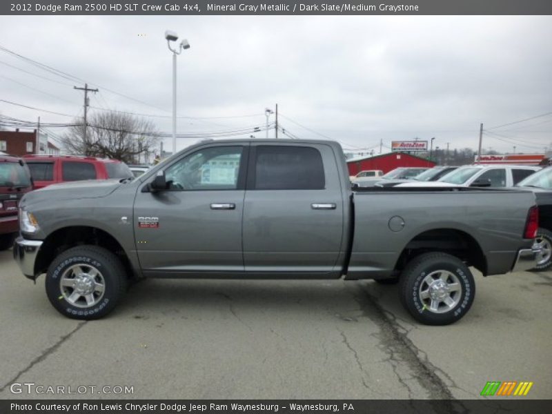 Mineral Gray Metallic / Dark Slate/Medium Graystone 2012 Dodge Ram 2500 HD SLT Crew Cab 4x4