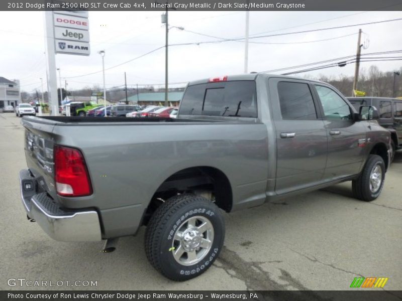 Mineral Gray Metallic / Dark Slate/Medium Graystone 2012 Dodge Ram 2500 HD SLT Crew Cab 4x4