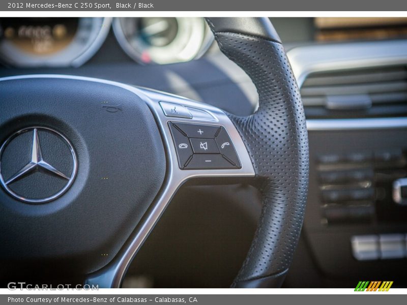 Black / Black 2012 Mercedes-Benz C 250 Sport