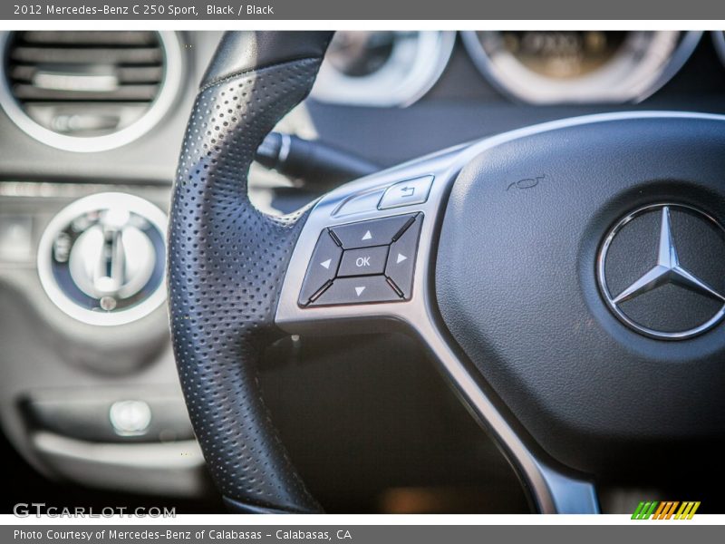 Black / Black 2012 Mercedes-Benz C 250 Sport