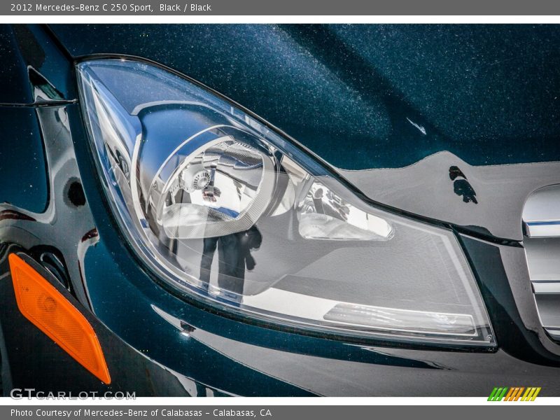 Black / Black 2012 Mercedes-Benz C 250 Sport
