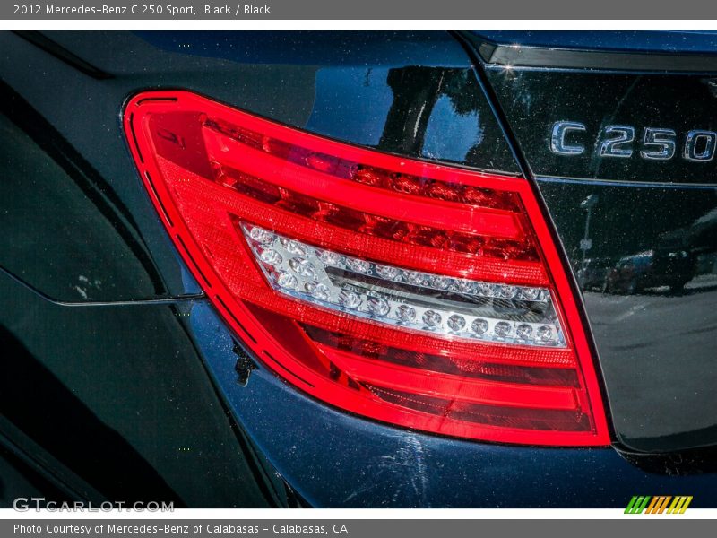 Black / Black 2012 Mercedes-Benz C 250 Sport