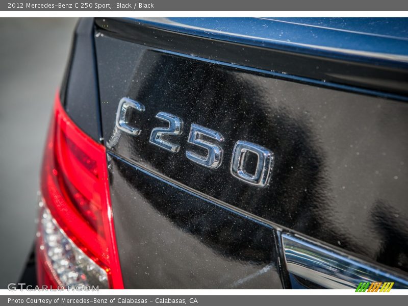 Black / Black 2012 Mercedes-Benz C 250 Sport