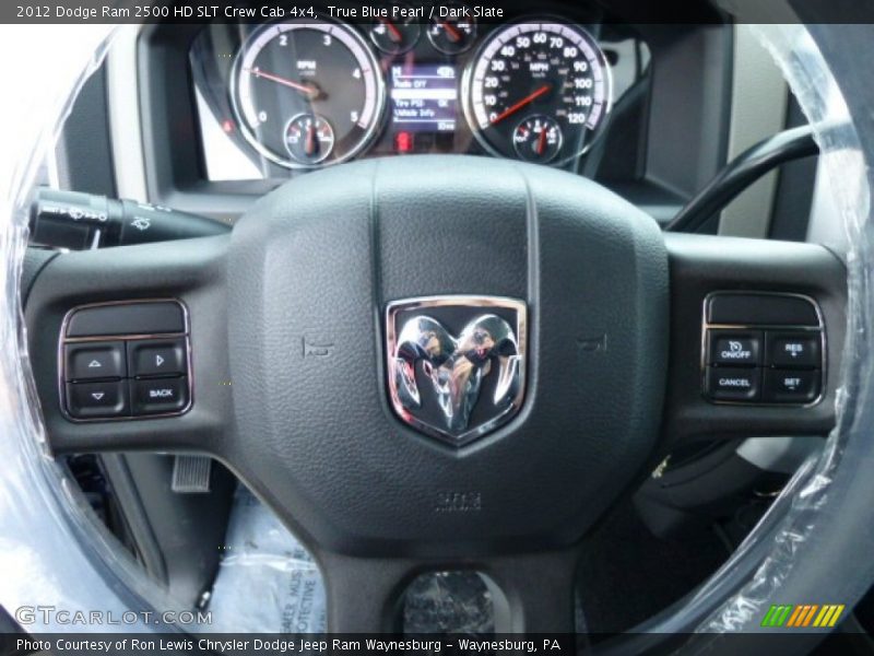 True Blue Pearl / Dark Slate 2012 Dodge Ram 2500 HD SLT Crew Cab 4x4