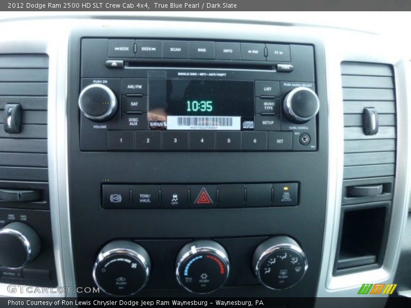 True Blue Pearl / Dark Slate 2012 Dodge Ram 2500 HD SLT Crew Cab 4x4