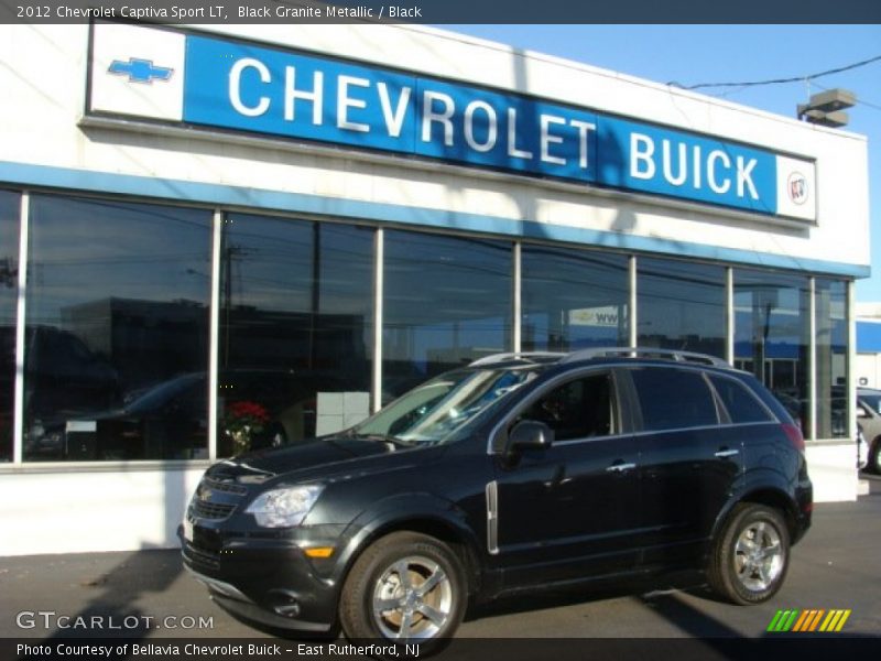 Black Granite Metallic / Black 2012 Chevrolet Captiva Sport LT