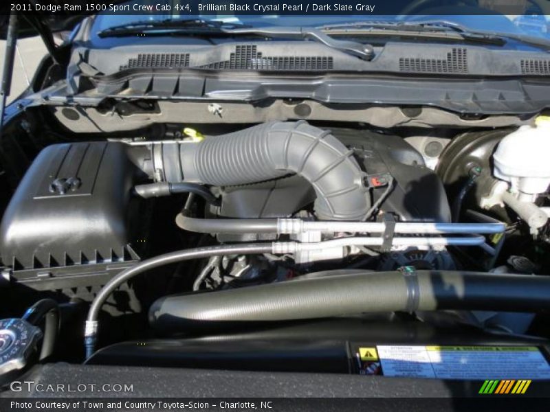 Brilliant Black Crystal Pearl / Dark Slate Gray 2011 Dodge Ram 1500 Sport Crew Cab 4x4