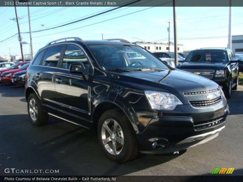 Black Granite Metallic / Black 2012 Chevrolet Captiva Sport LT