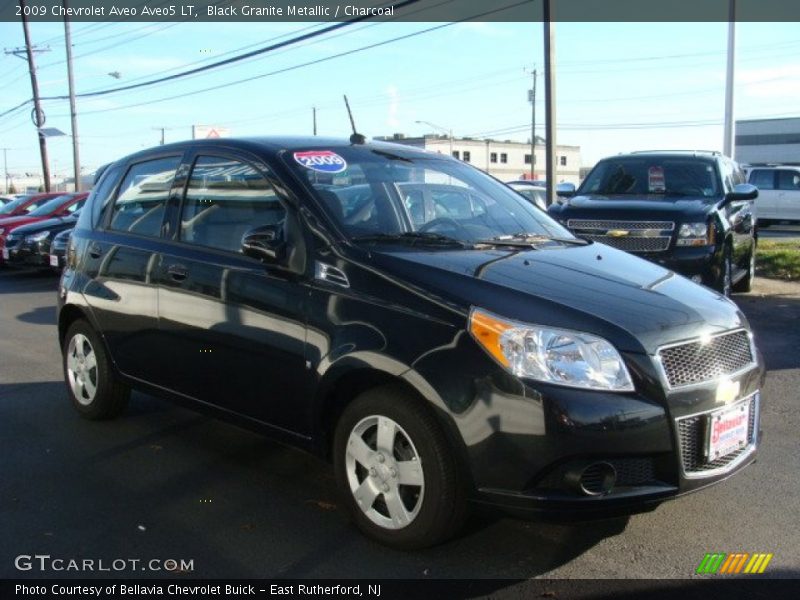 Black Granite Metallic / Charcoal 2009 Chevrolet Aveo Aveo5 LT