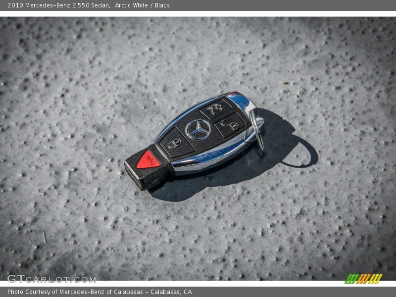 Arctic White / Black 2010 Mercedes-Benz E 550 Sedan