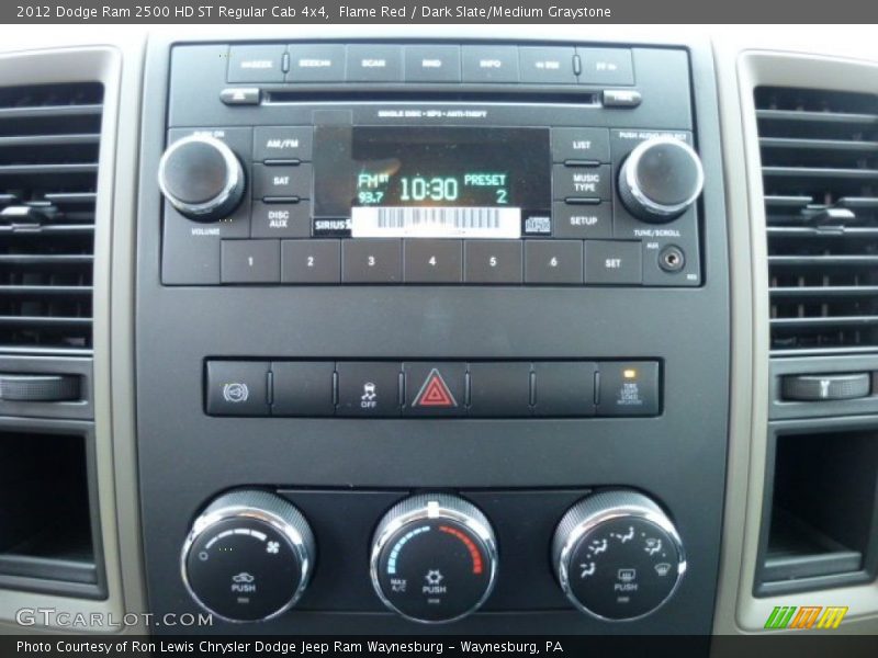 Controls of 2012 Ram 2500 HD ST Regular Cab 4x4