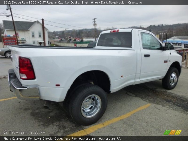 Bright White / Dark Slate/Medium Graystone 2012 Dodge Ram 3500 HD ST Regular Cab 4x4 Dually
