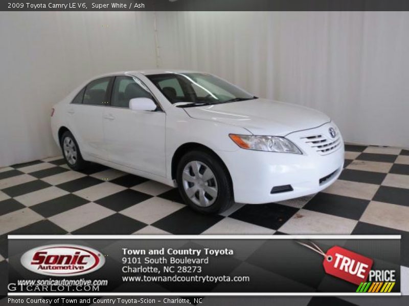 Super White / Ash 2009 Toyota Camry LE V6