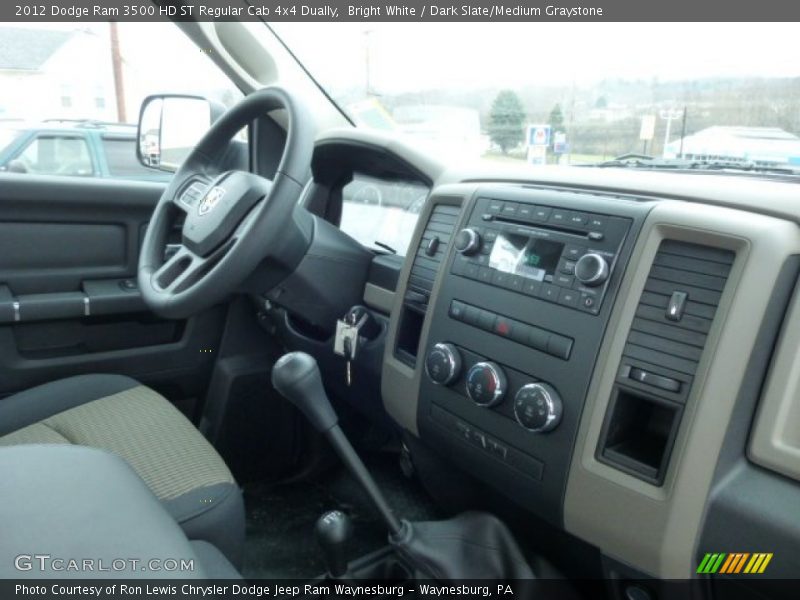 Bright White / Dark Slate/Medium Graystone 2012 Dodge Ram 3500 HD ST Regular Cab 4x4 Dually