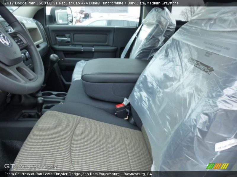Bright White / Dark Slate/Medium Graystone 2012 Dodge Ram 3500 HD ST Regular Cab 4x4 Dually