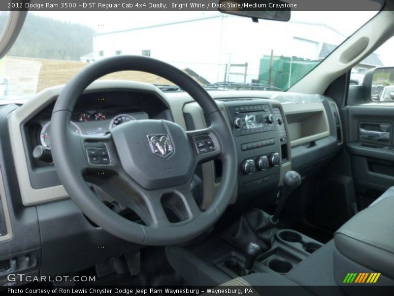 Bright White / Dark Slate/Medium Graystone 2012 Dodge Ram 3500 HD ST Regular Cab 4x4 Dually