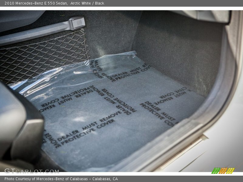 Arctic White / Black 2010 Mercedes-Benz E 550 Sedan