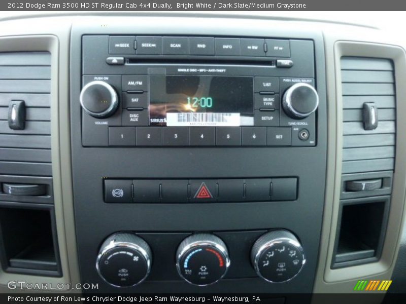 Bright White / Dark Slate/Medium Graystone 2012 Dodge Ram 3500 HD ST Regular Cab 4x4 Dually