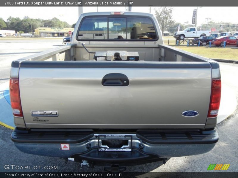 Arizona Beige Metallic / Tan 2005 Ford F350 Super Duty Lariat Crew Cab