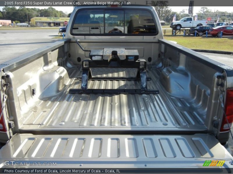 Arizona Beige Metallic / Tan 2005 Ford F350 Super Duty Lariat Crew Cab