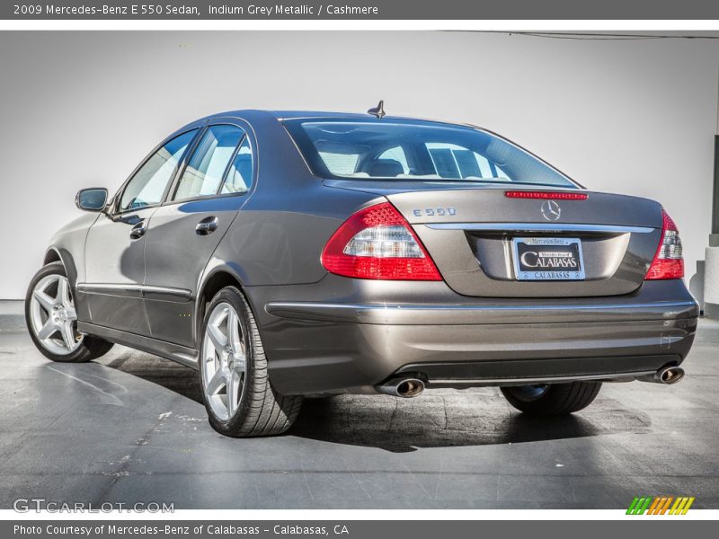 Indium Grey Metallic / Cashmere 2009 Mercedes-Benz E 550 Sedan