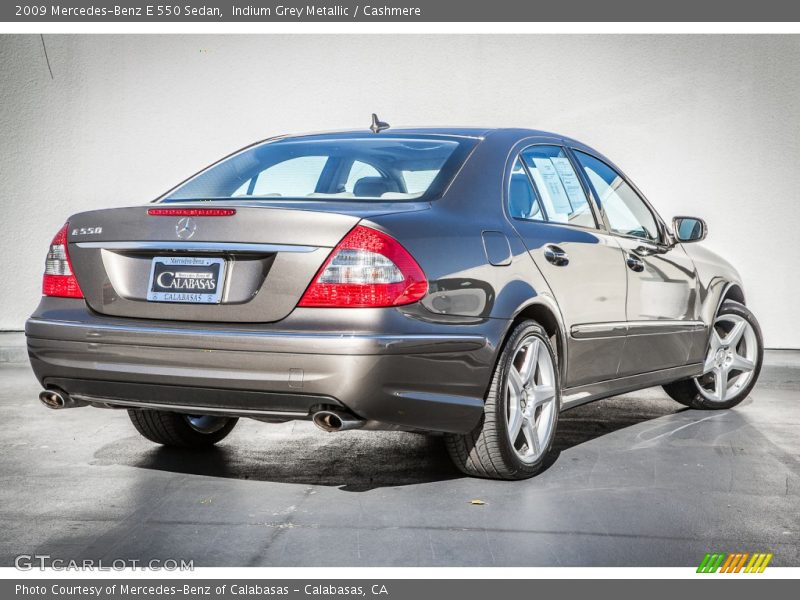 Indium Grey Metallic / Cashmere 2009 Mercedes-Benz E 550 Sedan