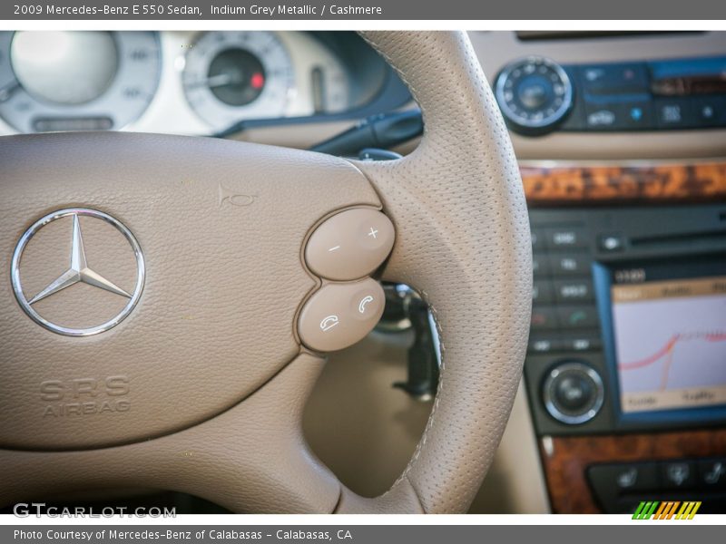 Indium Grey Metallic / Cashmere 2009 Mercedes-Benz E 550 Sedan