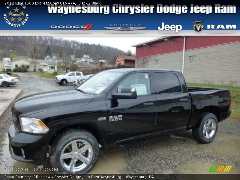 Black / Black 2013 Ram 1500 Express Crew Cab 4x4
