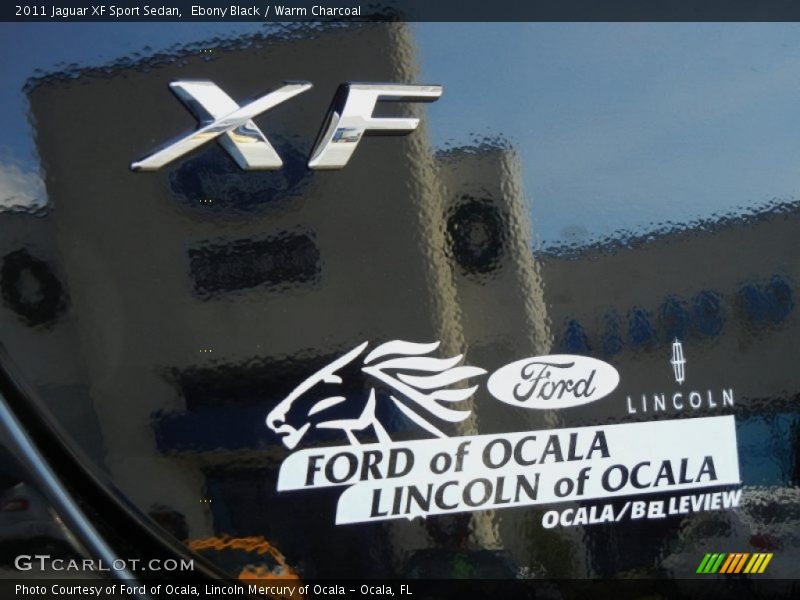 Ebony Black / Warm Charcoal 2011 Jaguar XF Sport Sedan